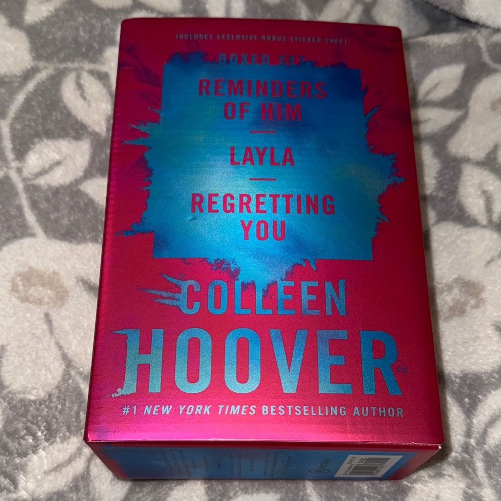 Colleen Hoover Box Set — Metallic Pink & Teal Hardcover Collection